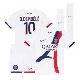 Dětské fotbalový komplet Paris Saint-Germain Ousmane Dembele #10 Venkovní košile 2024-25 Krátkým Rukávem